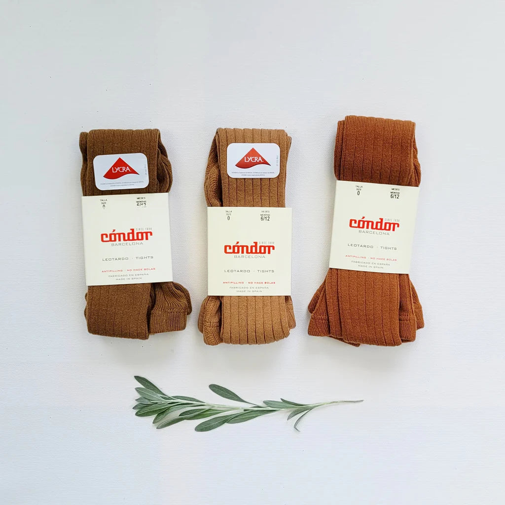 [Condor] Basic Rib Tights - [688 Cinnamon]