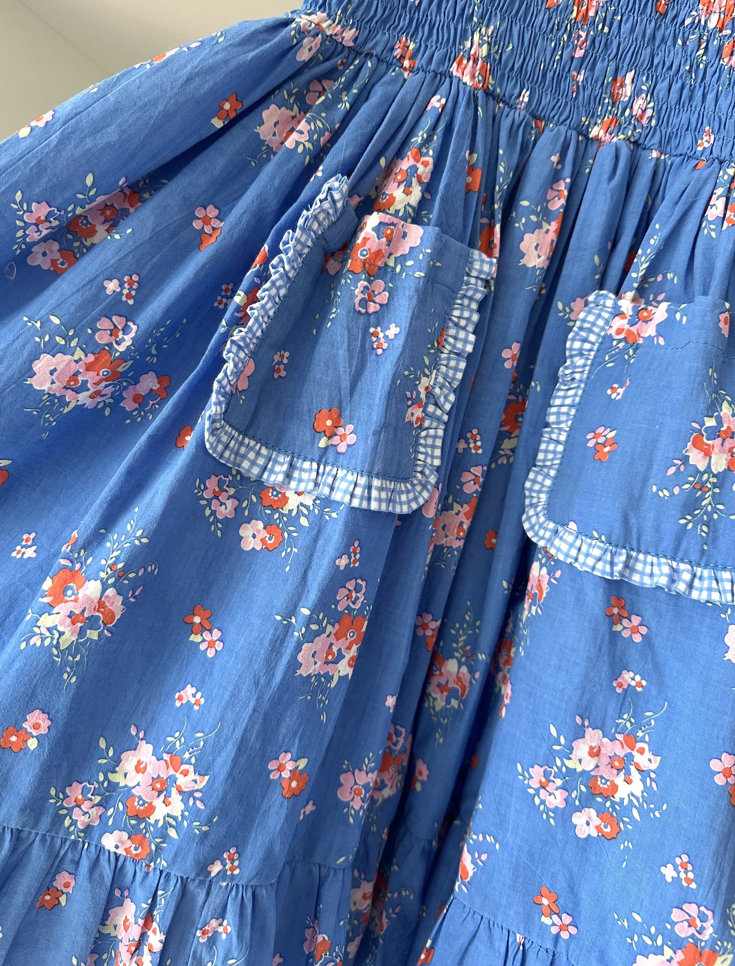 [Kidsagogo] Annika Dress Pretty Posie - Iris Blue