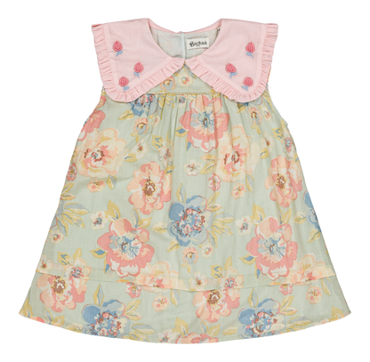 [Bachaa] Ice Flow Blouse & Short Set - Watercolor print