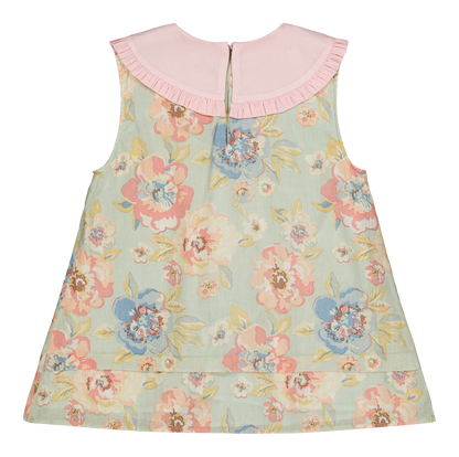 [Bachaa] Ice Flow Blouse & Short Set - Watercolor print