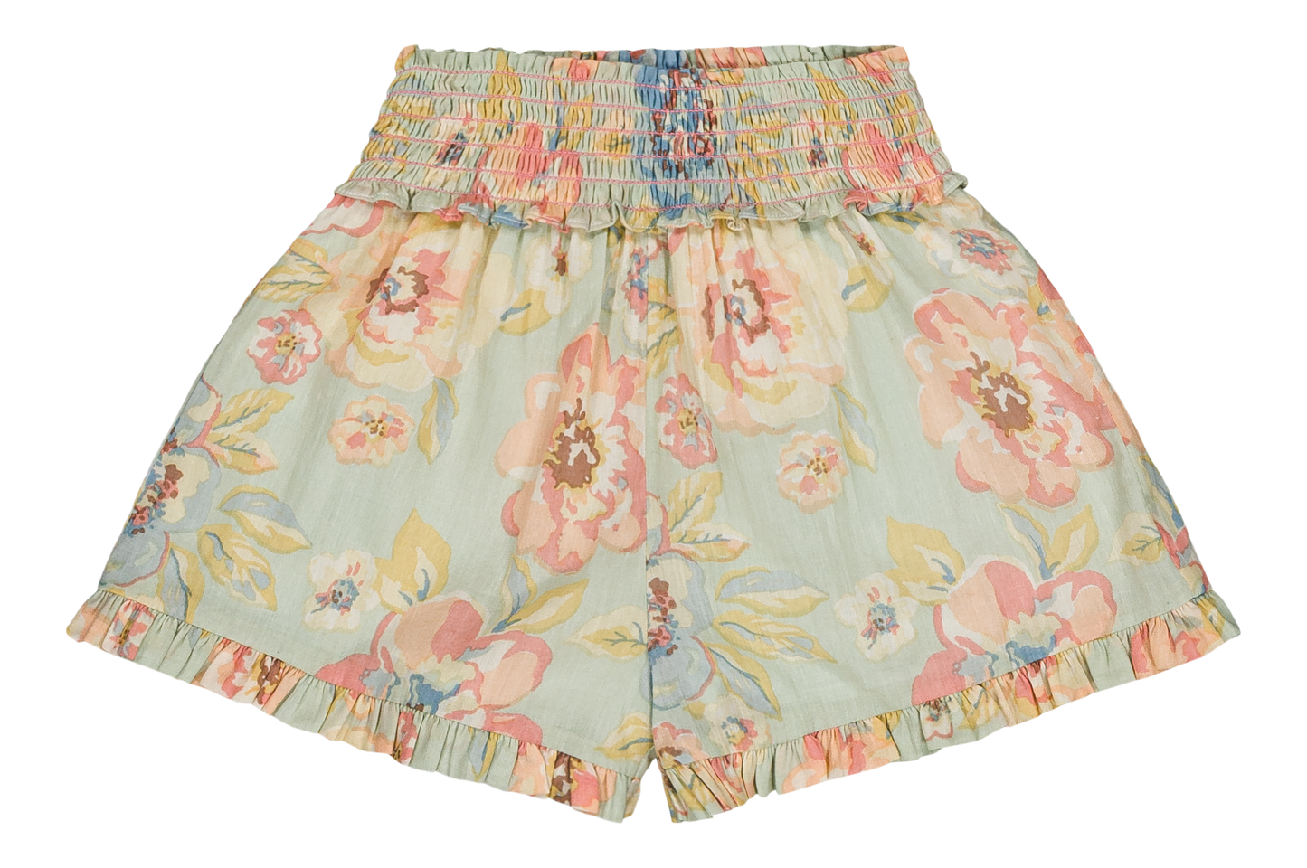 [Bachaa] Ice Flow Blouse & Short Set - Watercolor print