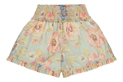 [Bachaa] Ice Flow Blouse & Short Set - Watercolor print