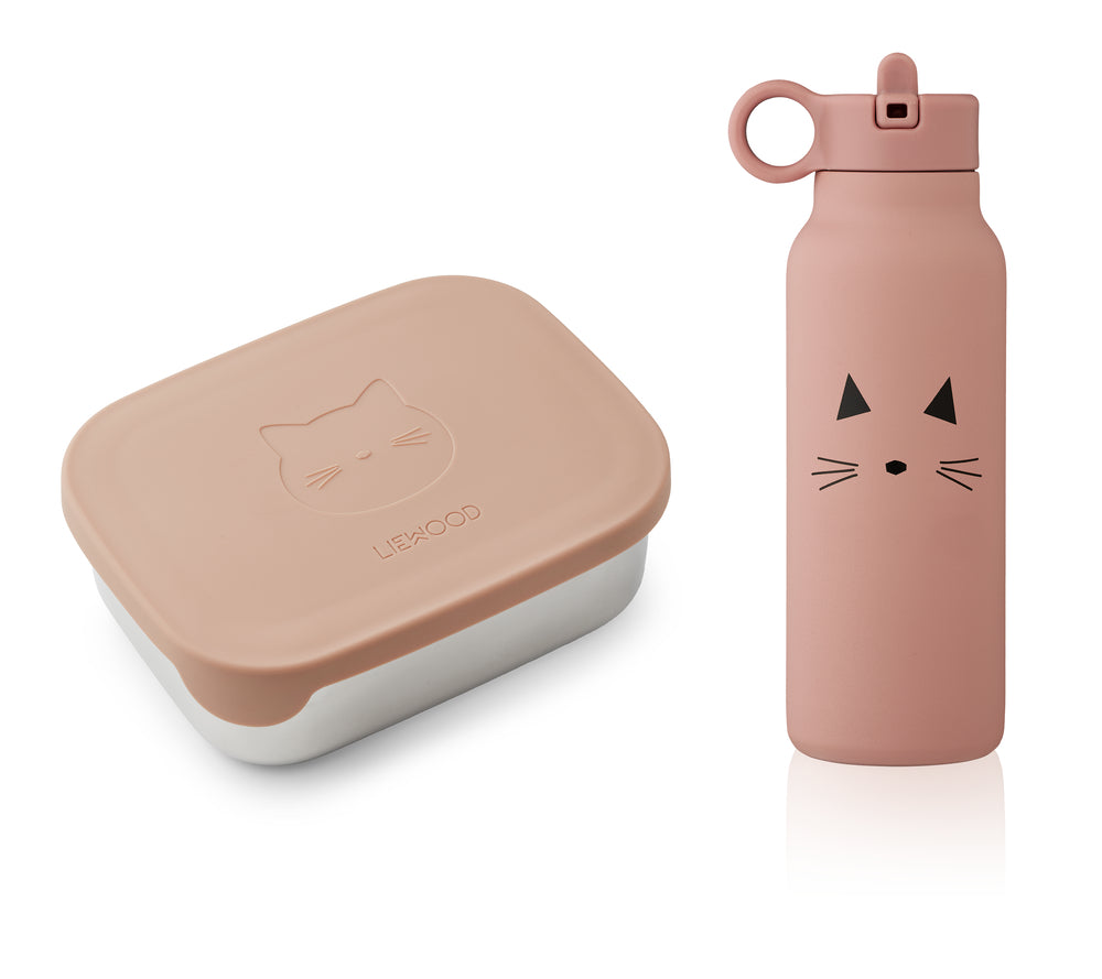 LIEWOOD JONI LUNCH BOX SET CAT ROSE