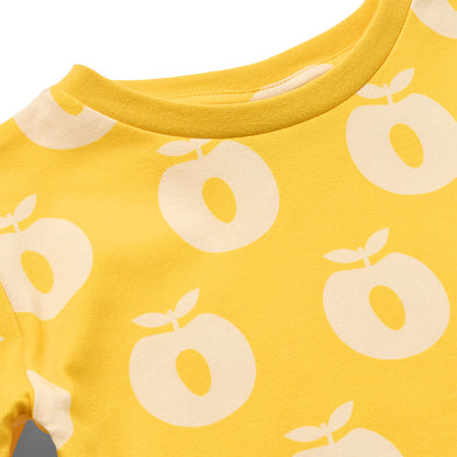 [Smafolk] Jubilee Nightwear Set With Apple - Empire Yellow