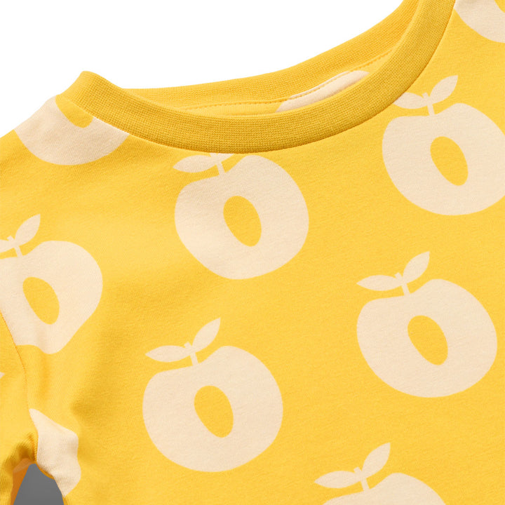[Smafolk] Jubilee Nightwear Set With Apple - Empire Yellow