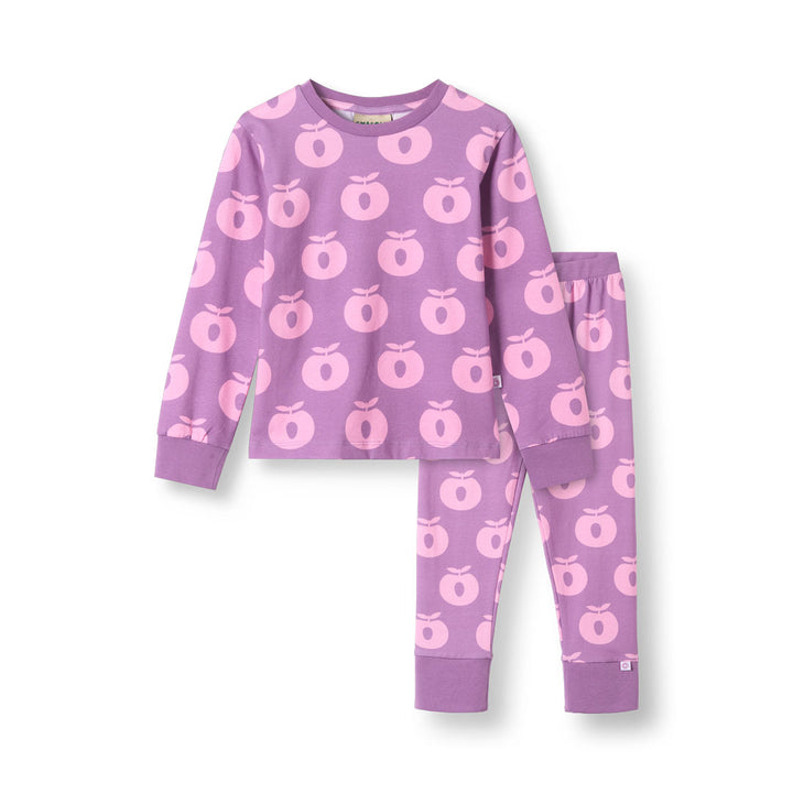 [Smafolk] Jubilee Nightwear Set With Apple - Purple iris
