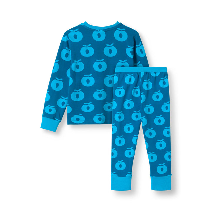 [Smafolk] Jubilee Nightwear Set With Apple - Vivid Blue