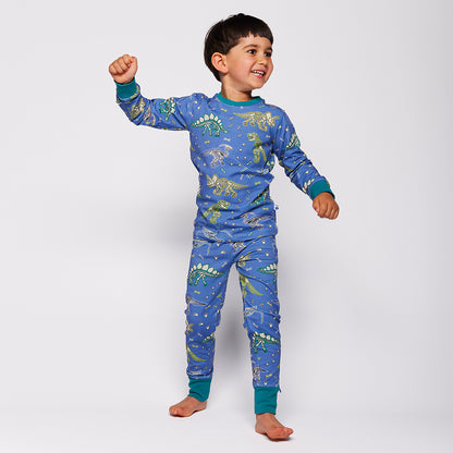 [Smafolk] Jubilee Nightwear Set WithDinosaur - Skyfall