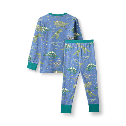 [Smafolk] Jubilee Nightwear Set WithDinosaur - Skyfall