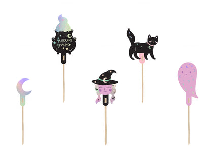 [PartyDeco]Cupcake toppers Halloween, 14 cm, mix