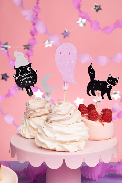 [PartyDeco]Cupcake toppers Halloween, 14 cm, mix