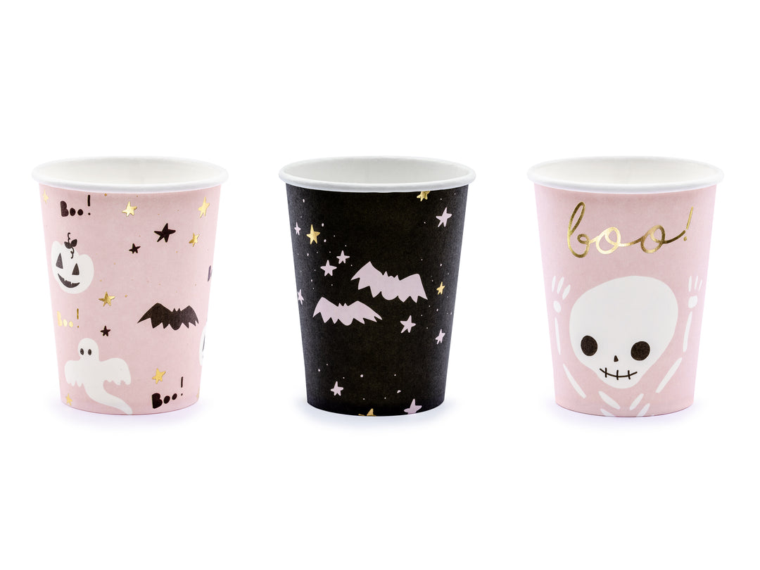 [PartyDeco]Paper Cups Boo!, mix, 220ml