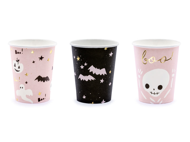 [PartyDeco]Paper Cups Boo!, mix, 220ml