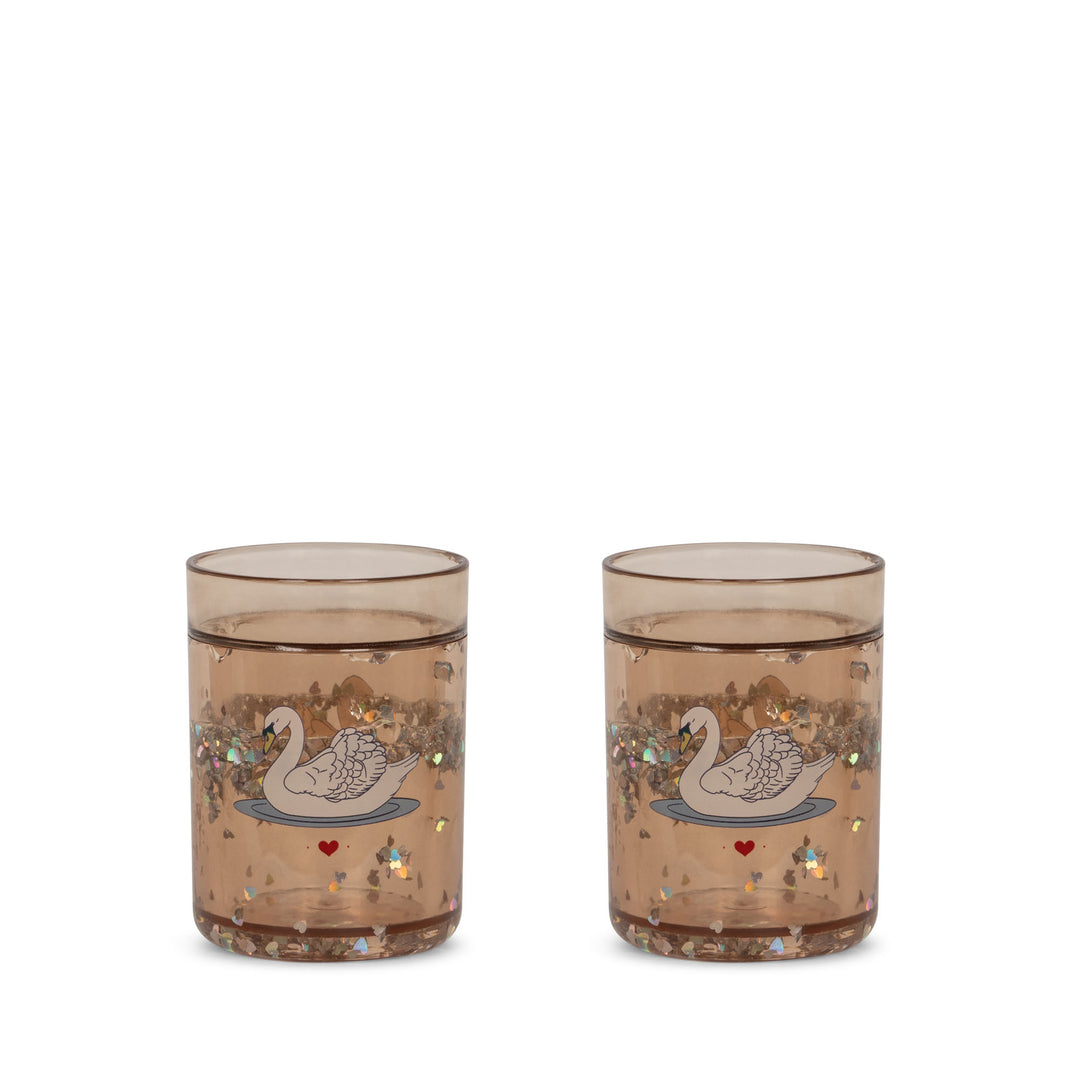 [konges slojd] 2pack glitter cups - Swan