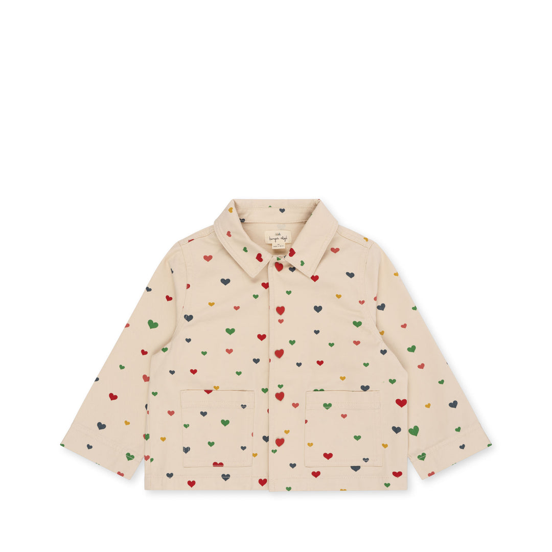 [Konges slojd] Fen Shirt Jacket - Multi Heart Blush