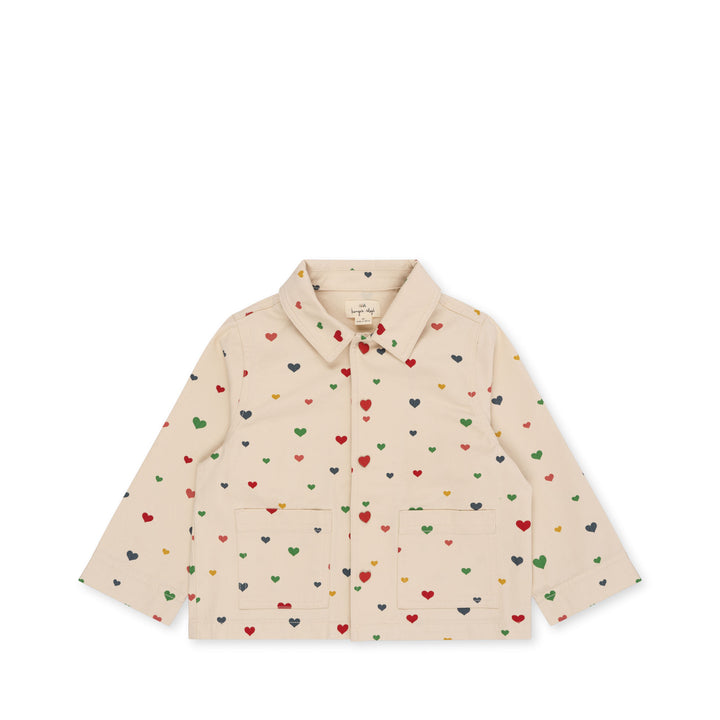 [Konges slojd] Fen Shirt Jacket - Multi Heart Blush