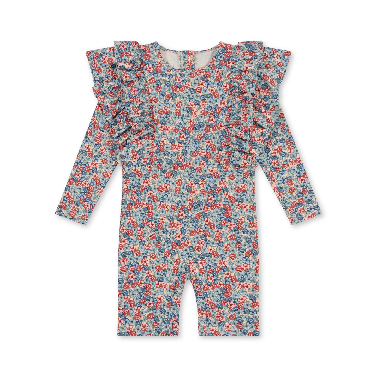 [Konges slojd] Manuca Frill Onesie - Rosie Blue