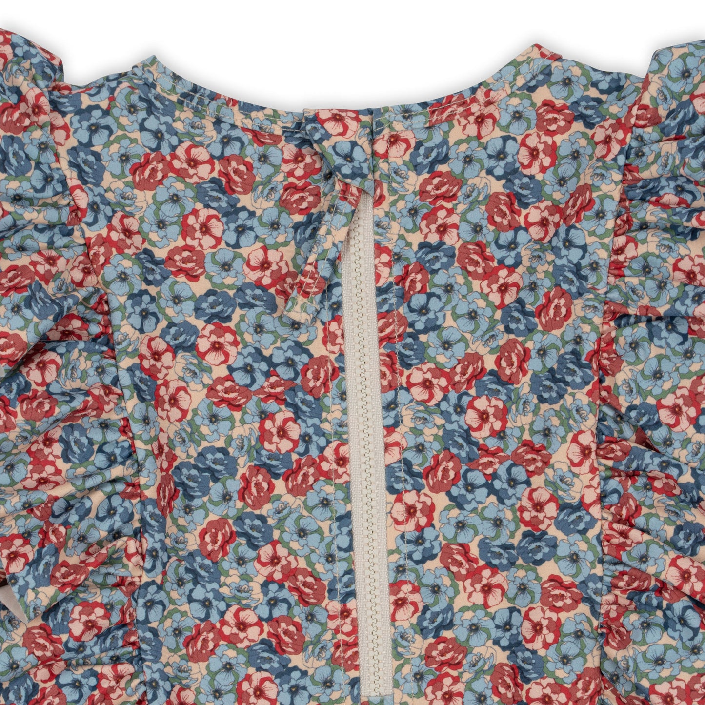 [Konges slojd] Manuca Frill Onesie - Rosie Blue