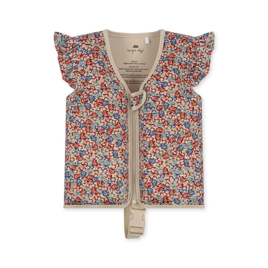 [Konges slojd] Neoprene Float Frill Vest - Rosie Rouge