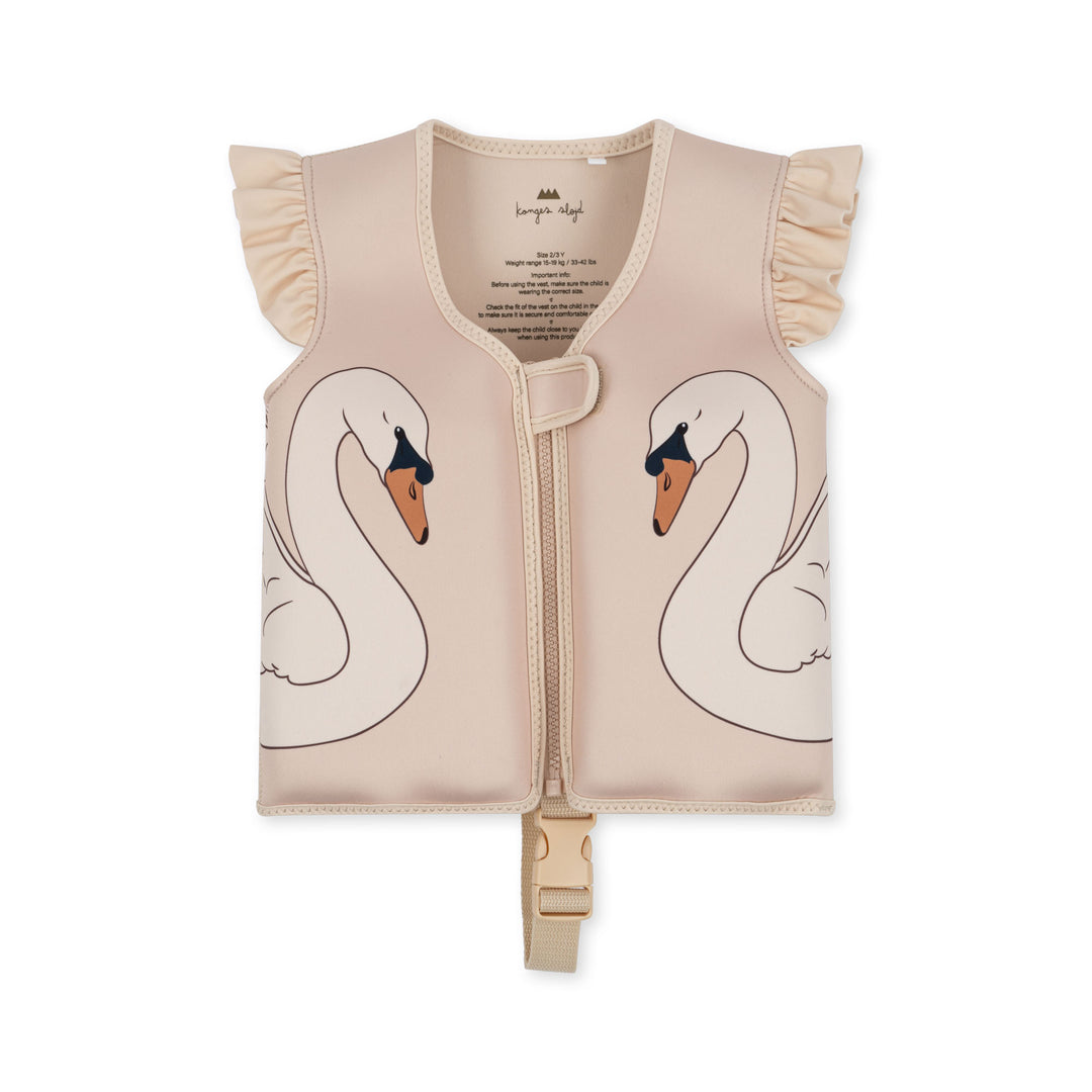 [Konges slojd] Neoprene Float Frill Vest - Swan