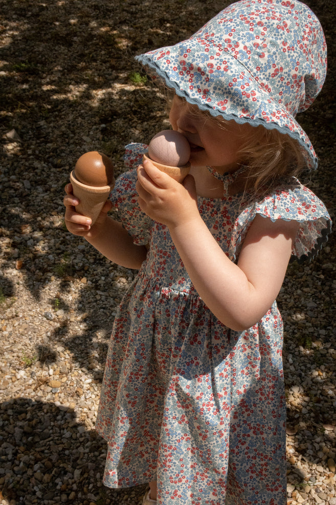 [Konges slojd] Verbena Sun Hat - Bibi Blue