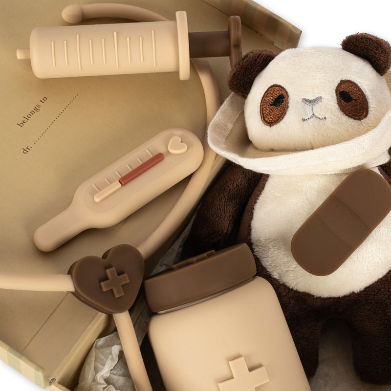 [Konges slojd] Vet Set Panda Silicone - Beige