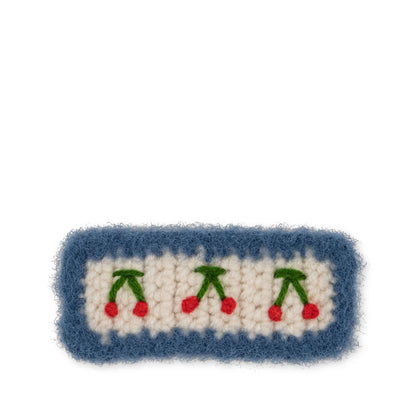 [Konges slojd] Cherry Crochet Hair Clip - Cherry