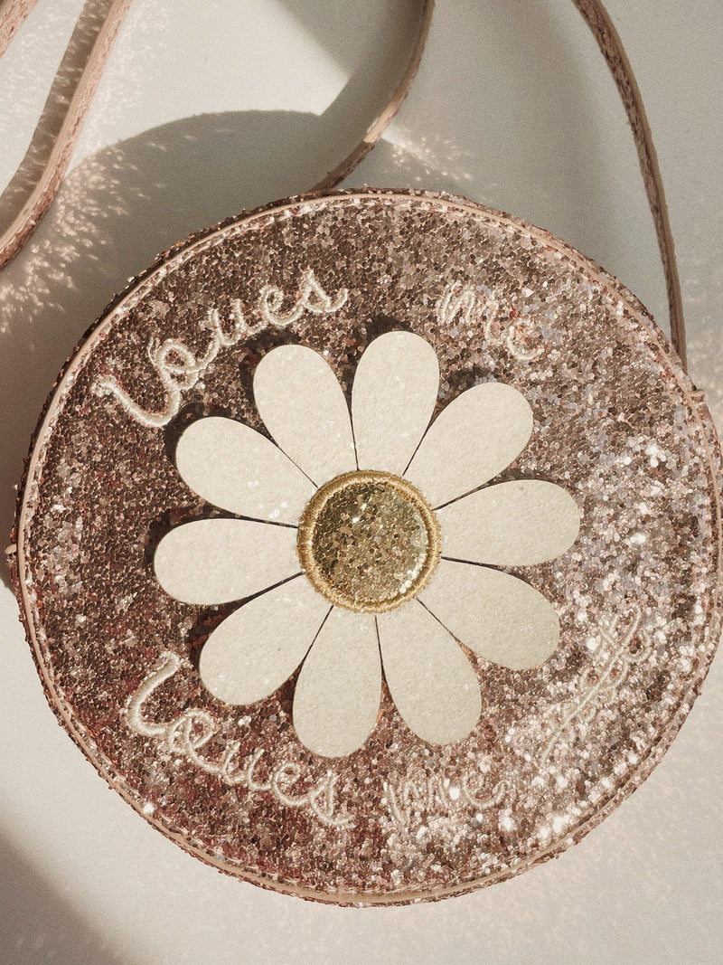 [Konges slojd] Daisy Shoulder Bag - Cameo Rose Glitter