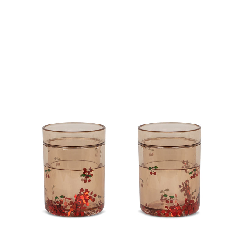 [konges slojd] 2pack glitter cups - cherry