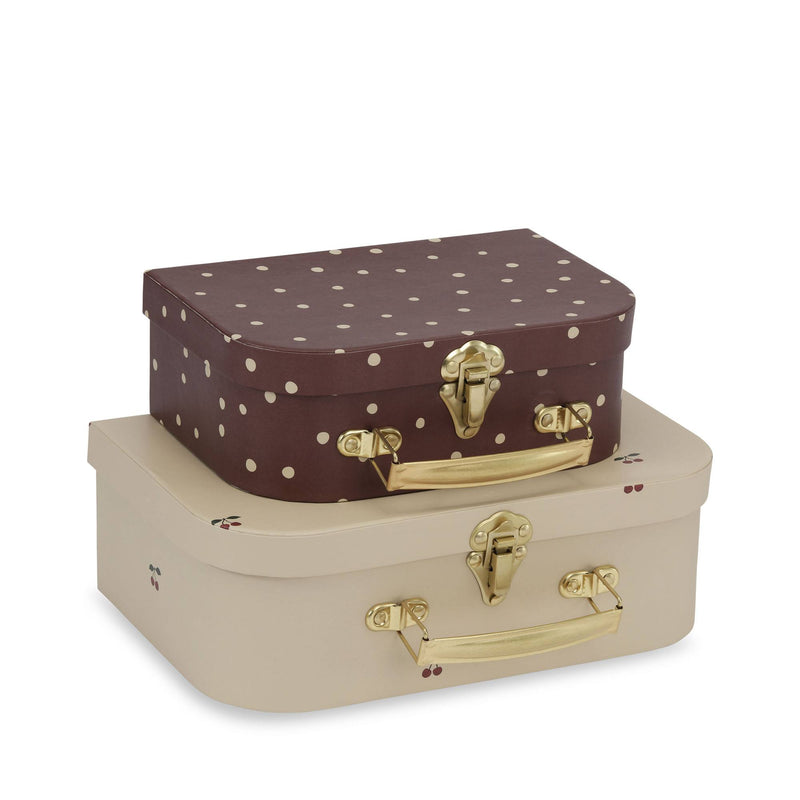 [Konges slojd] 2-PACK SUITCASE - Cherry / Dot