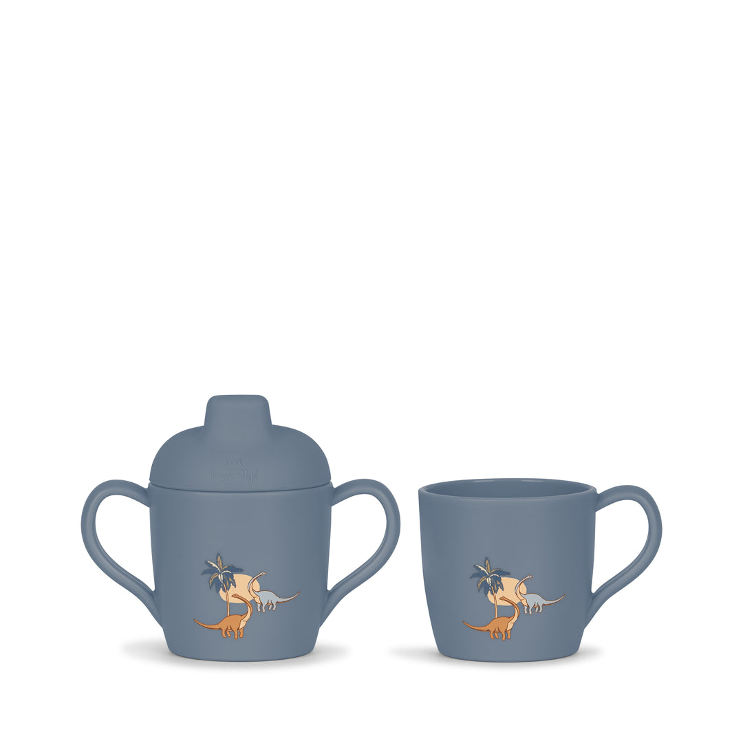 [Konges slojd] Silicone Sippy Cup & cup set - Dino