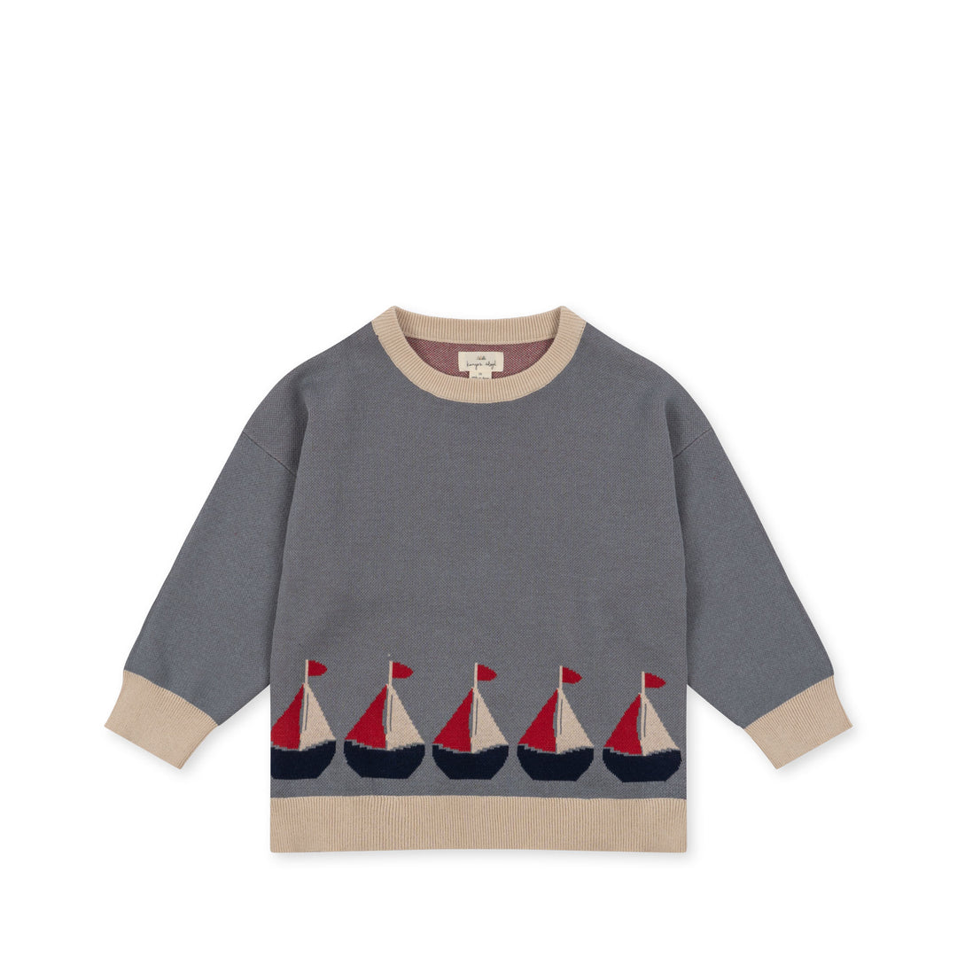 [Konges slojd] Lapis Knit Blouse - Sail Away