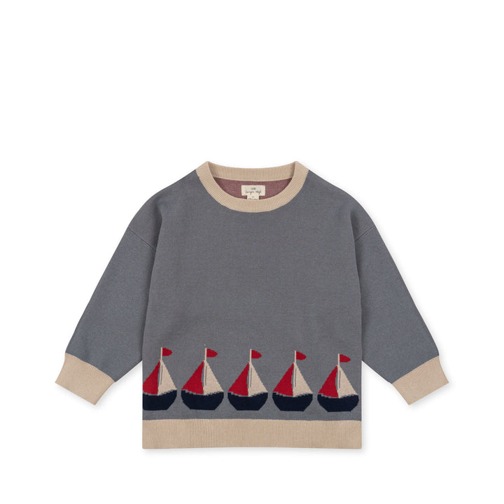 [Konges slojd] Lapis Knit Blouse - Sail Away