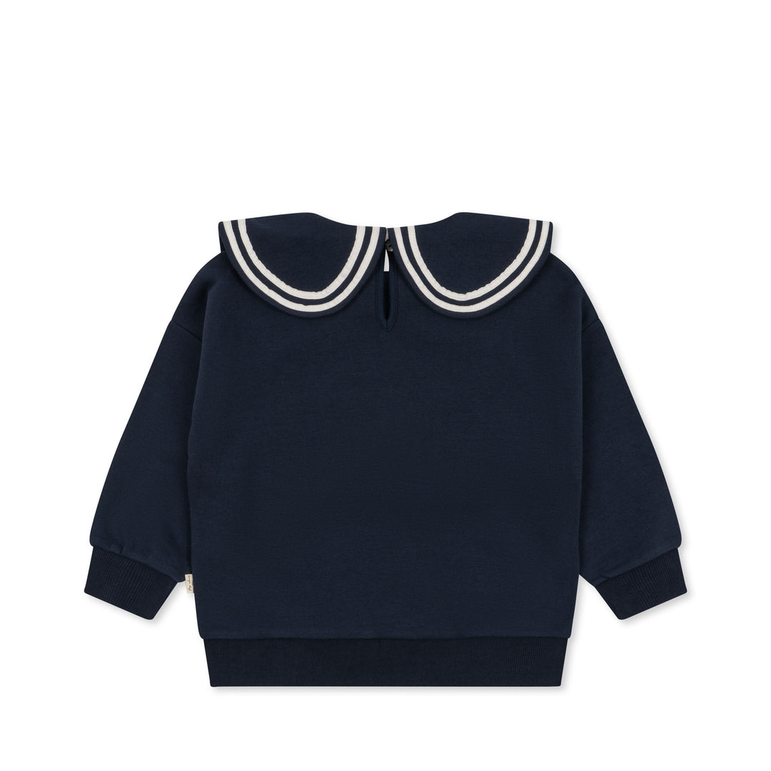 [Konges slojd] Lou Betty Collar Sweatshirt GOTS -  Total Eclipse