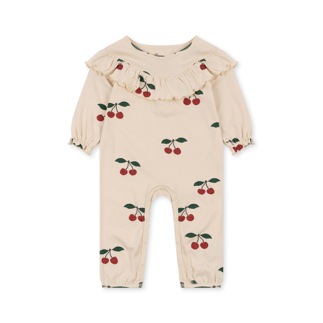 [Konges slojd] Malli Glitter Romper Gots - Mon Grand Cerise Glitter