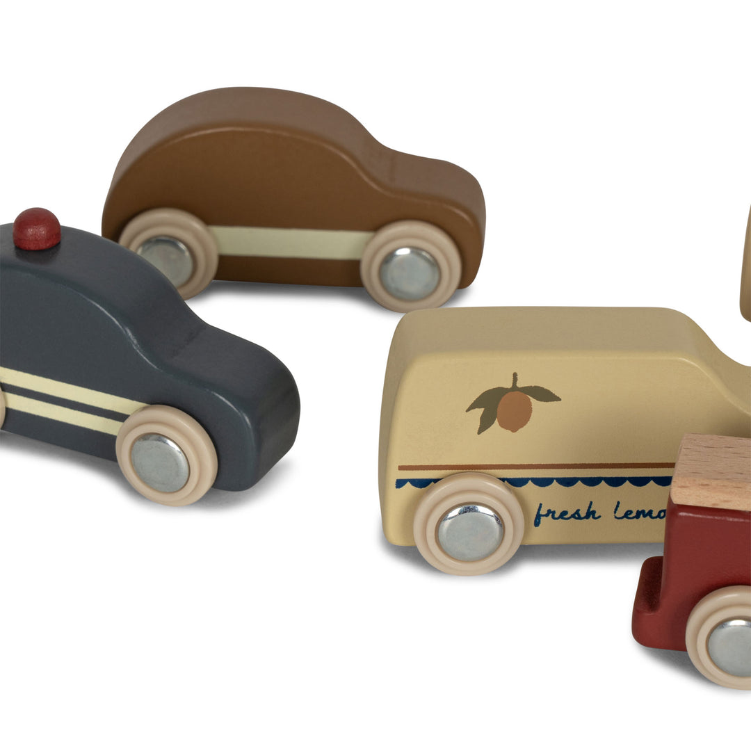 [Konges slojd] Wooden Mini Cars 9Pcs FSC