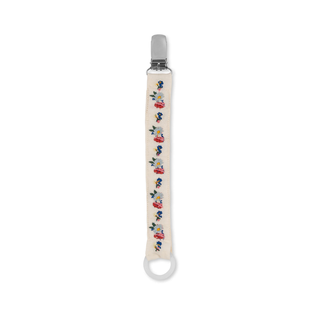 [Konges slojd] Pacifier Strap Vintage - Blossom blue