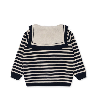 [Konges slojd] Seala Knit Blouse - Blue Stripe