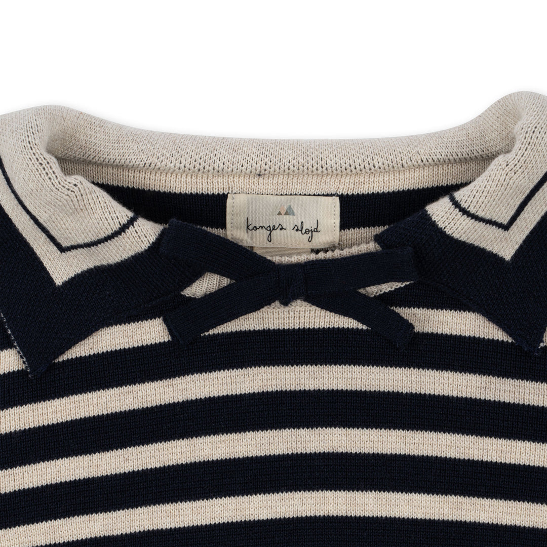 [Konges slojd] Seala Knit Blouse - Blue Stripe