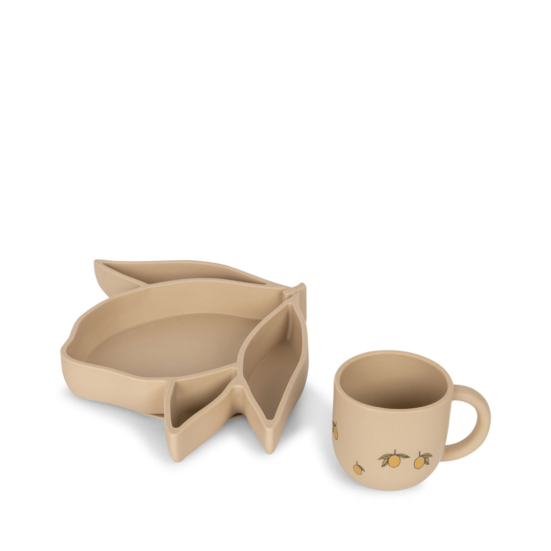 [Konges slojd] Silicone Lemon Bowl & Cup - Warm clay