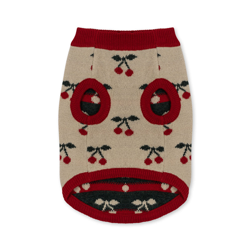 [Konges slojd] Cherry Knit Dog Vest