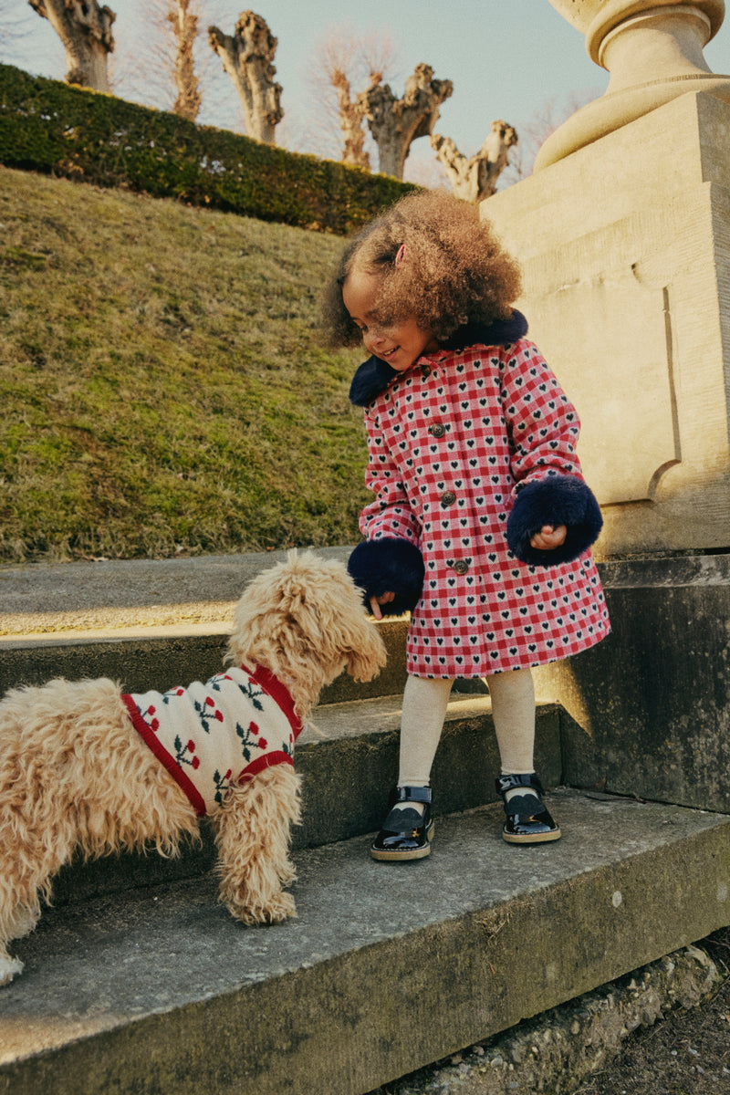 [Konges slojd] Cherry Knit Dog Vest