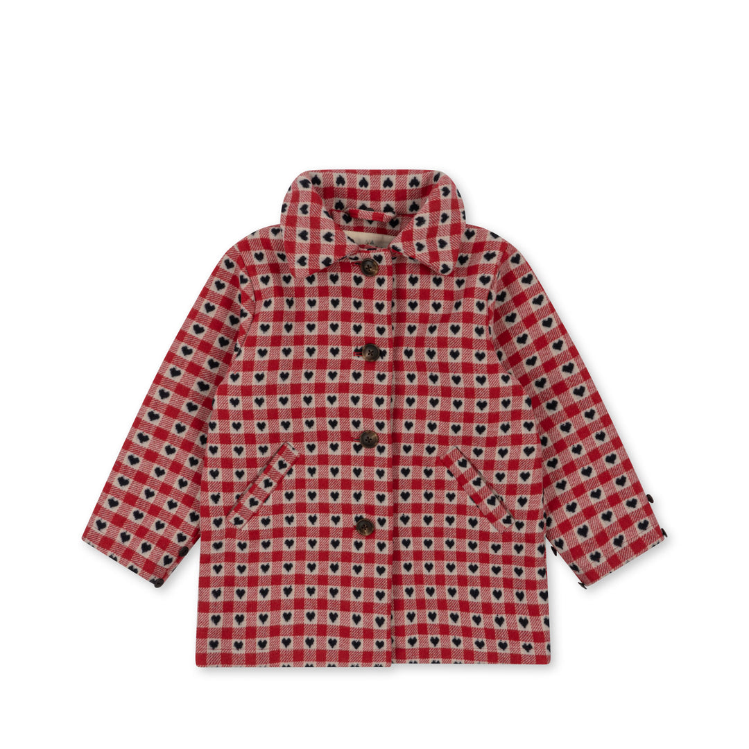 [Konges slojd] Nela Coat - Red Dahlia Check