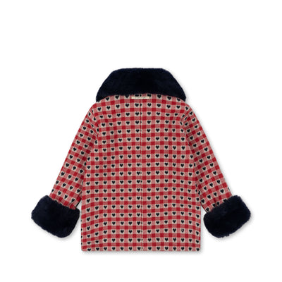 [Konges slojd] Nela Coat - Red Dahlia Check