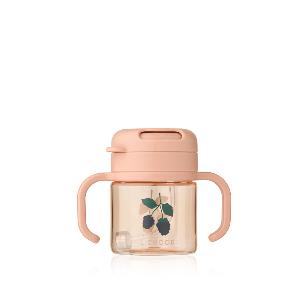 [Liewood]Kai Tritan Straw Cup 280ml-Berry / Pale Tuscany
