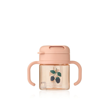 [Liewood]Kai Tritan Straw Cup 280ml-Berry / Pale Tuscany