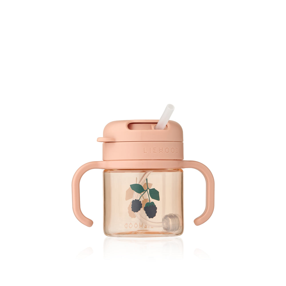 [Liewood]Kai Tritan Straw Cup 280ml-Berry / Pale Tuscany