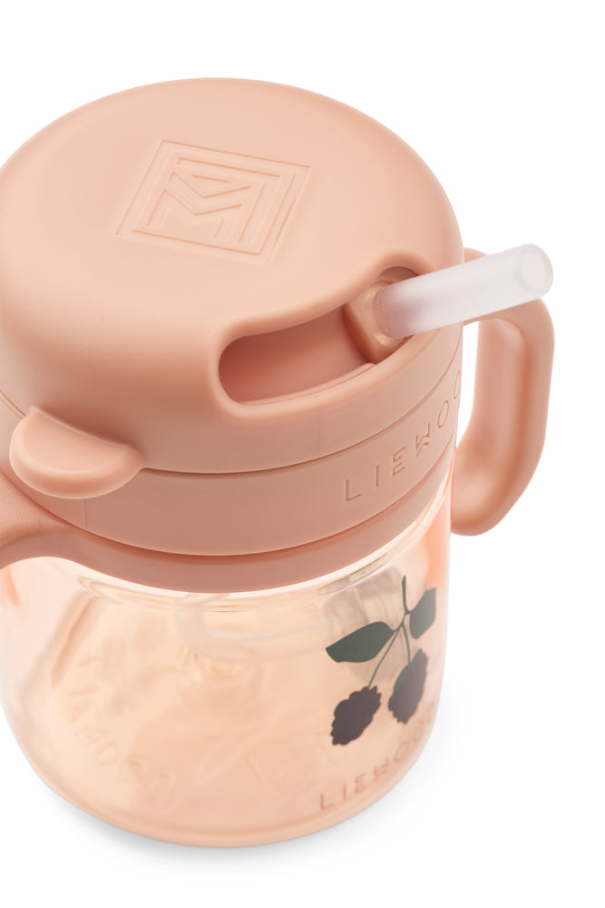 [Liewood]Kai Tritan Straw Cup 280ml-Berry / Pale Tuscany