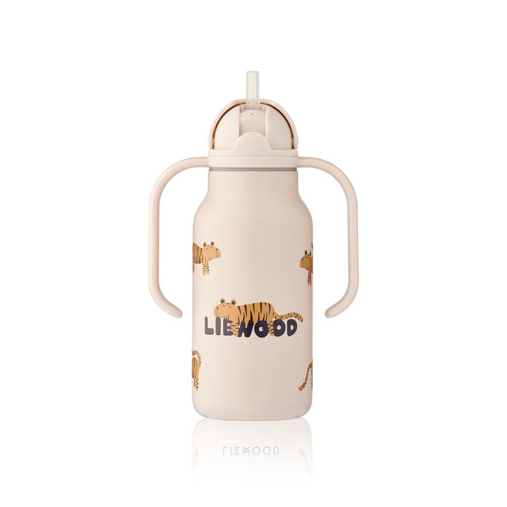 [Liewood] Kimmie Steel Water Bottle 250ml - Tiger/Sandy