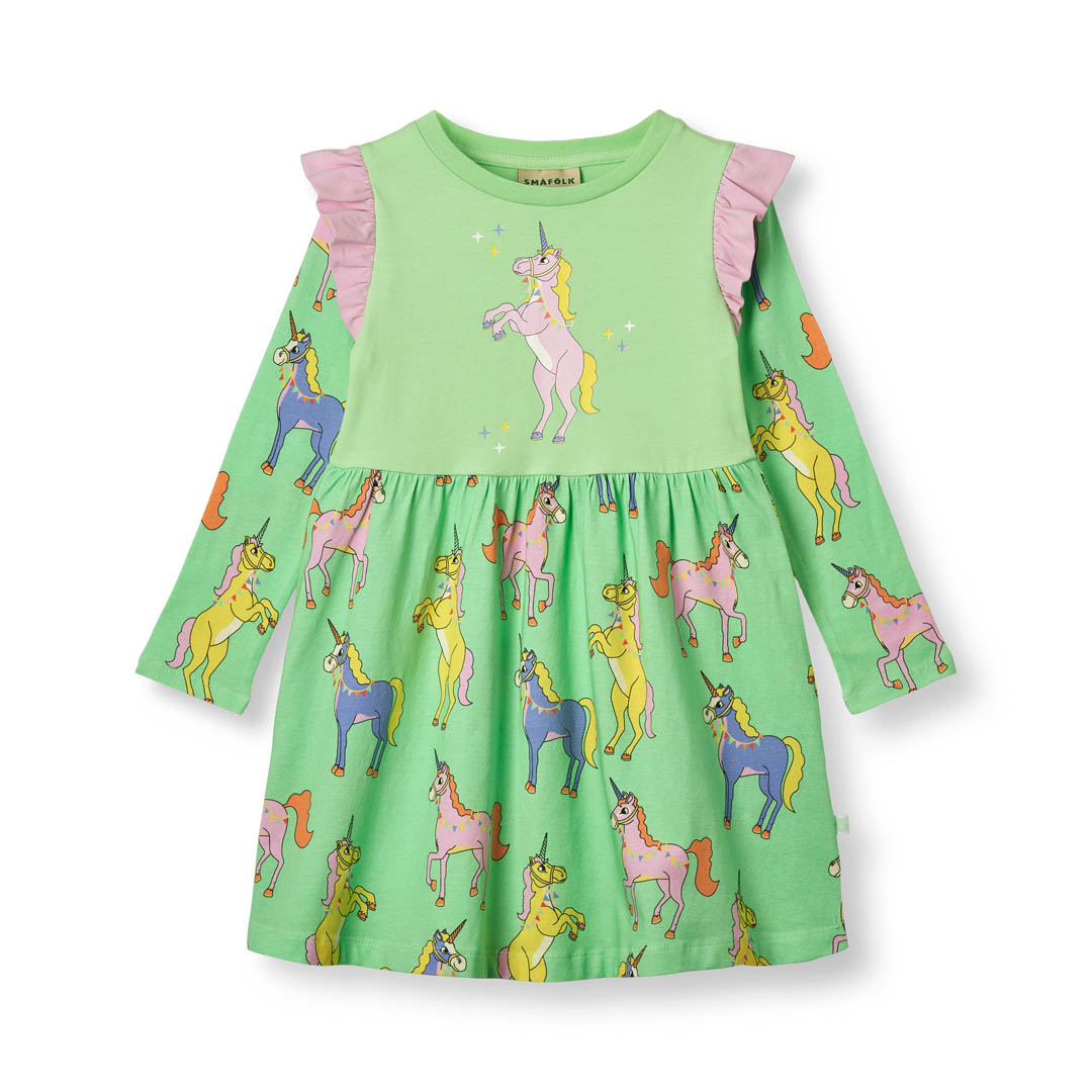 [Smafolk] Unicorn Dress - Minty Green Tea